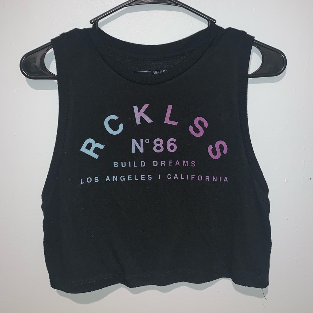 Young & Reckless Cropped Muscle Tank